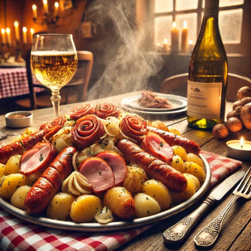 Accord mets et vin : la choucroute alsacienne