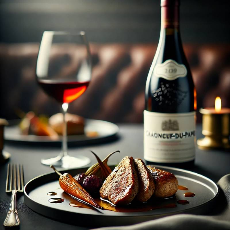 accord raffiné vin - perdreaux : le Châteauneuf-du-Pape