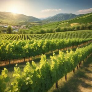 Vignes verdoyantes sous le soleil de Chignin