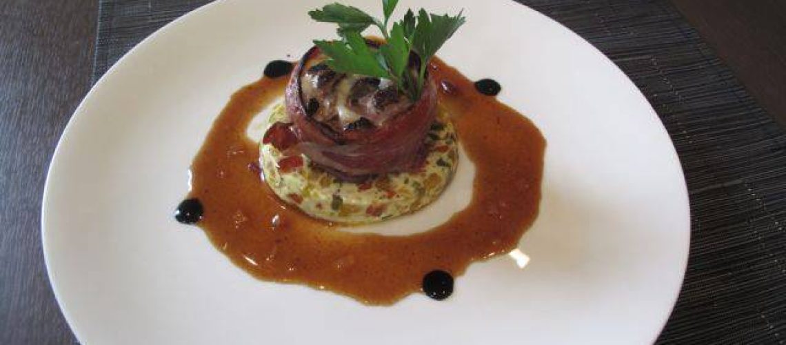 mets et vin canard aux cepes